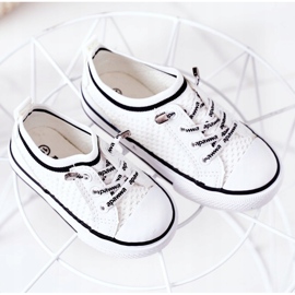 Apawwa Dětské bílé tenisky do dětského klubu bílý 1