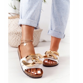 PS1 Bílé žabky s řetězem Poslední tanec bílý 1