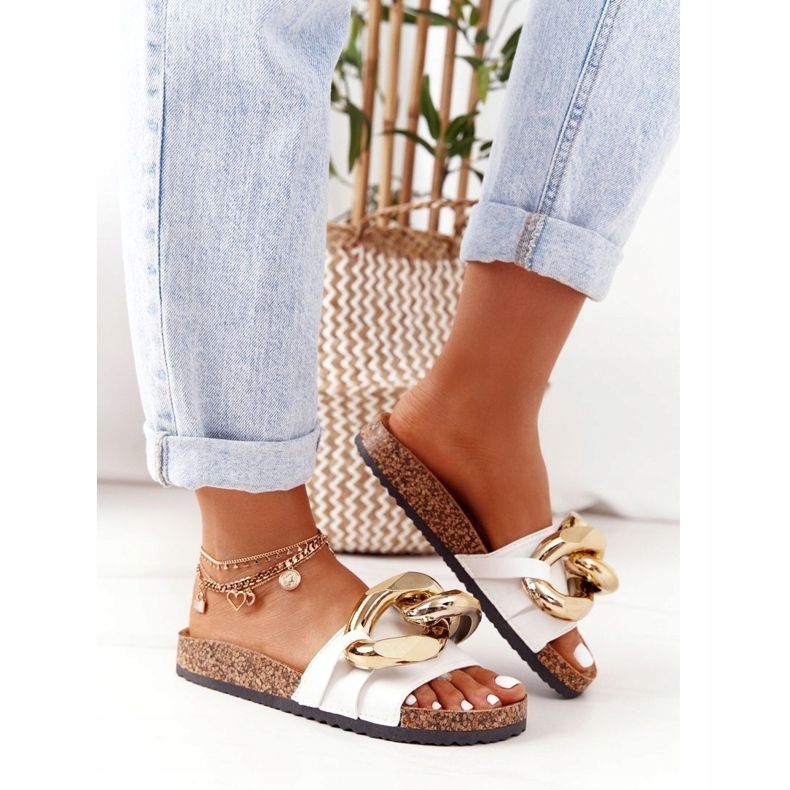 PS1 Bílé žabky s řetězem Poslední tanec bílý 2