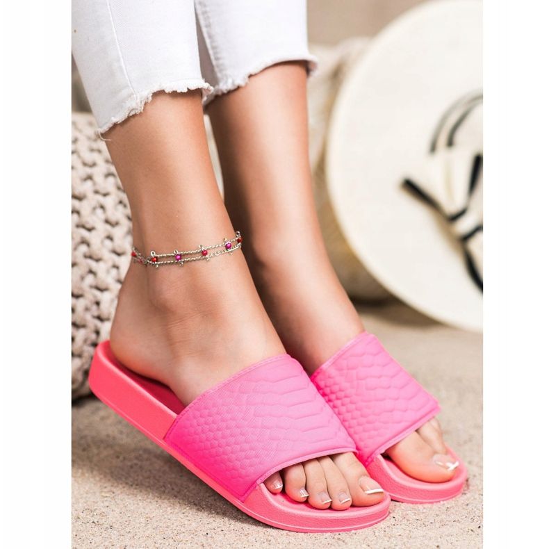 Kayla Klasické růžové pantofle růžový 1