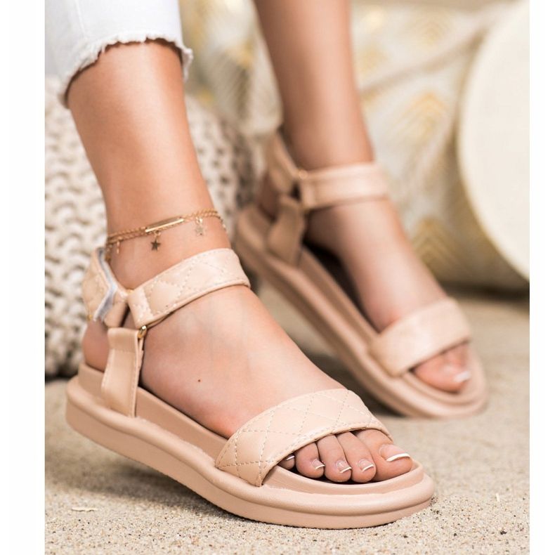 Seastar Béžové sandály s eko kůží béžový 1