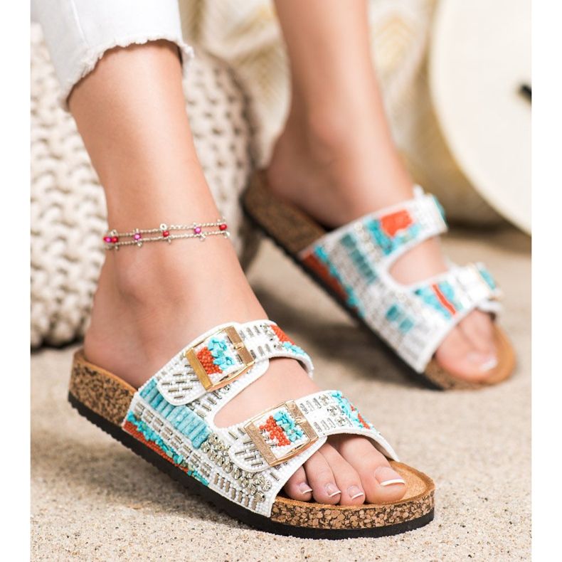 Seastar Módní korálkové pantofle vícebarevný 1