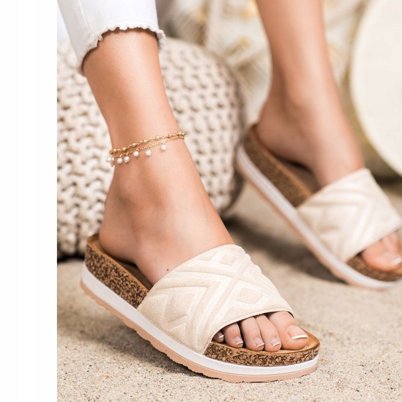 Seastar Klasické semišové pantofle béžový 1