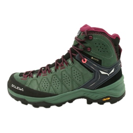Trekové boty Salewa Ws Alp Trainer 2 Mid Gtx W 61383-5085 černá zelená 1