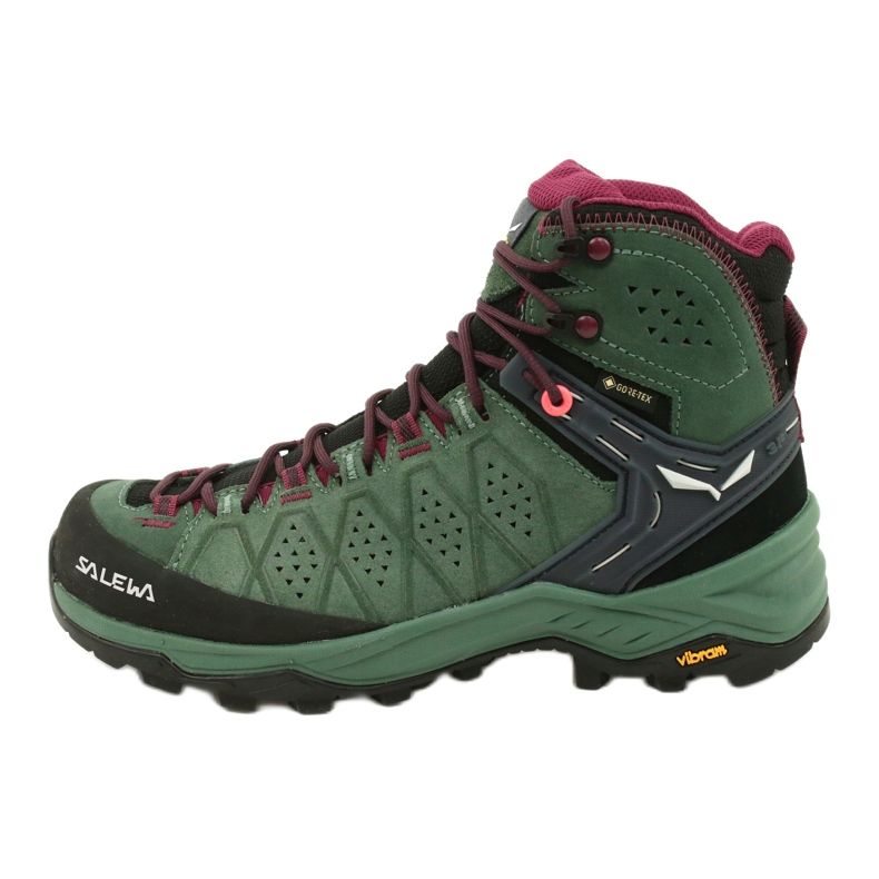 Trekové boty Salewa Ws Alp Trainer 2 Mid Gtx W 61383-5085 černý zelený 1