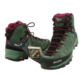 Trekové boty Salewa Ws Alp Trainer 2 Mid Gtx W 61383-5085 černý zelený 3