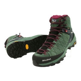 Trekové boty Salewa Ws Alp Trainer 2 Mid Gtx W 61383-5085 černá zelená 4