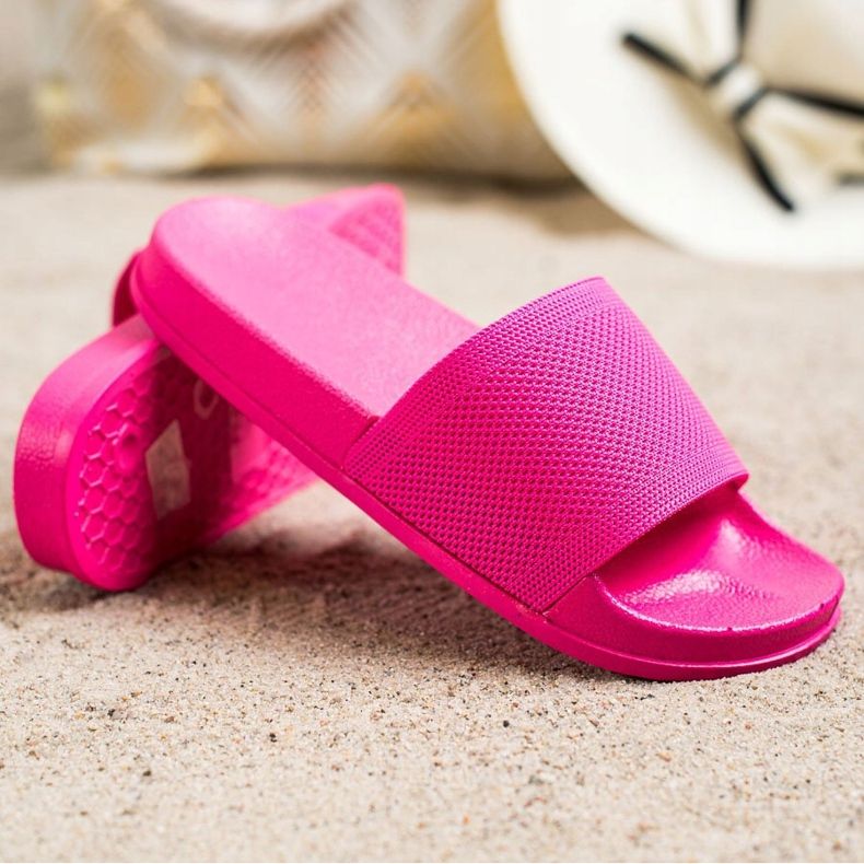 SHELOVET Růžové pantofle růžový 1