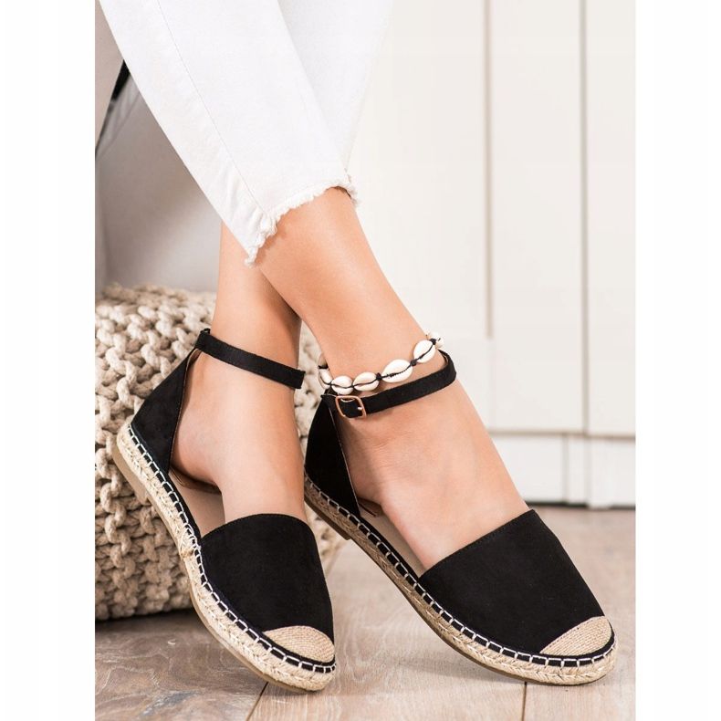 Kayla Černé espadrilky se sponou černý 1