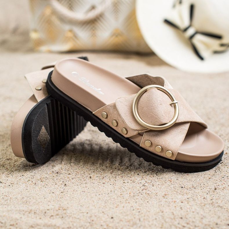 Renda Neformální pantofle béžový 1