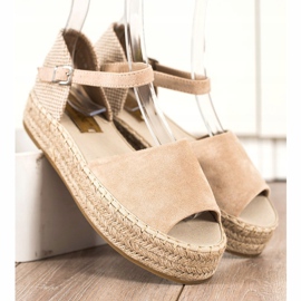 Bestelle Otevřená špička espadrilky béžový 2 Bestelle Otevřená špička espadrilky béžový 2