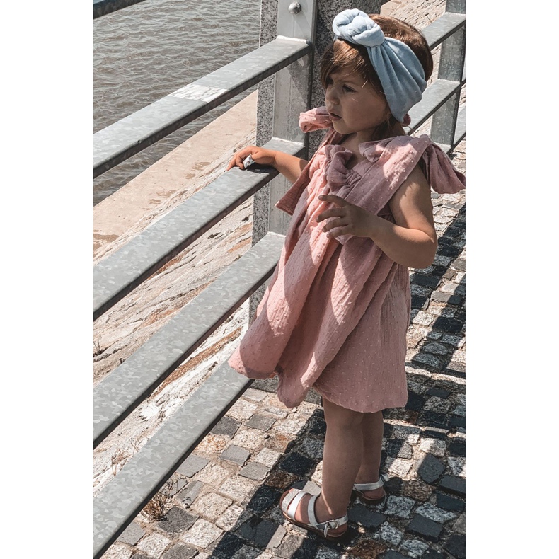 Dětské stříbrné lesklé sandály Natalie stříbrný 4