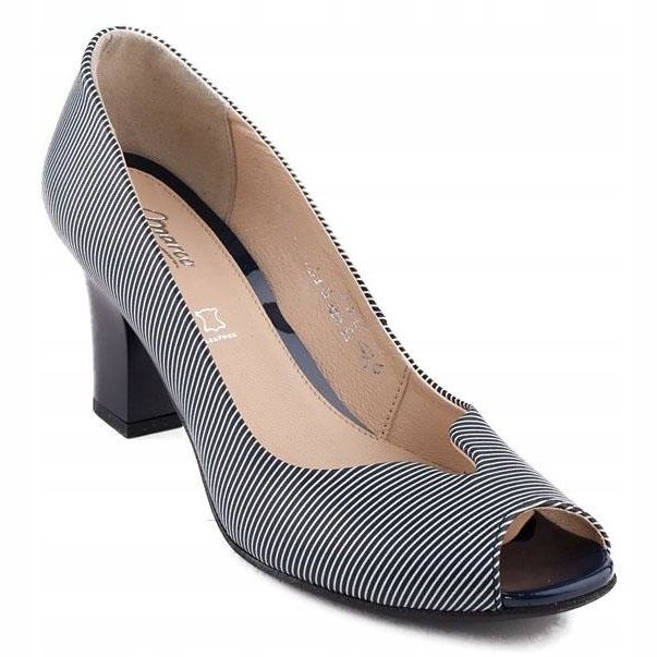 Boty Marco Shoes lodičky námořnická modrá + bílá bílý námořnická modř 1