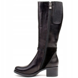 Marco Shoes Pohodlné dámské kozačky 0928K do mrazivých dnů černá 1