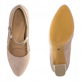 Marco Shoes Lodičky s páskem na stabilní patě béžový 1