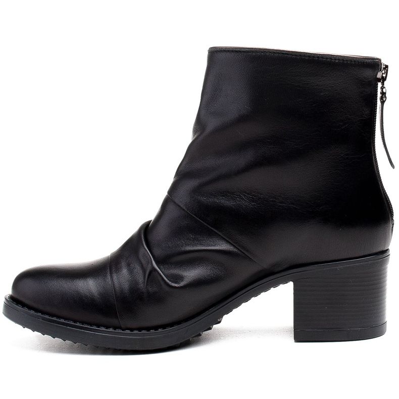Marco Shoes Dámské kozačky 1258B Marco z vrásčité kůže černý 2
