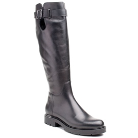 Marco Shoes Černé boty 1340K s kovovými detaily černý 1