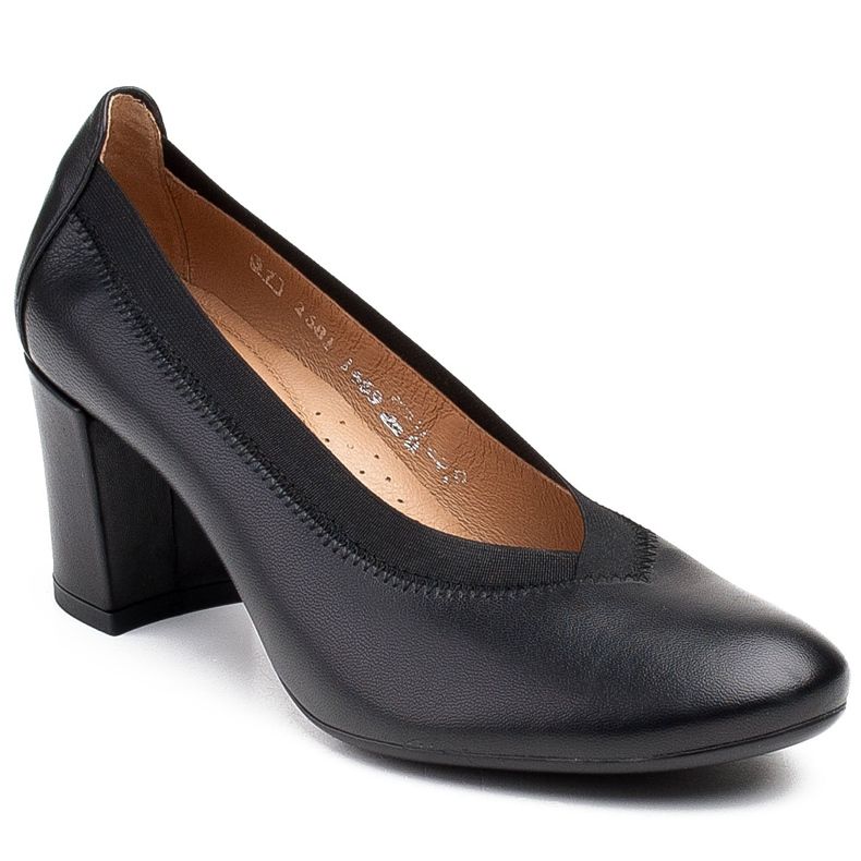 Marco Shoes Lodičky s pohodlnou stélkou a gumou ve svršku černý 1