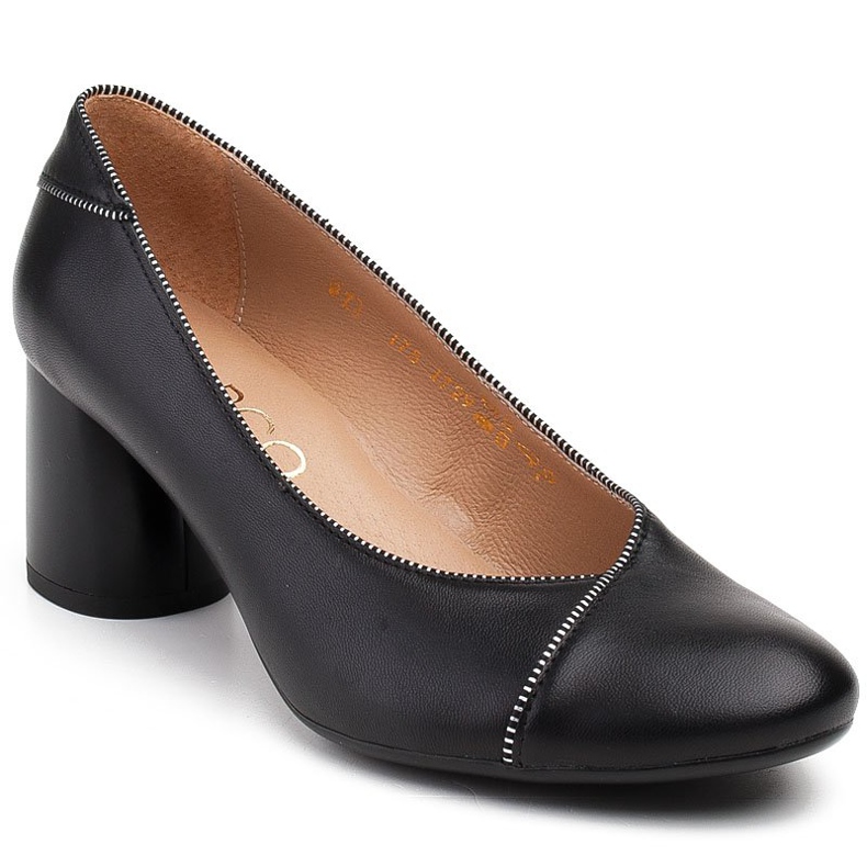 Marco Shoes Pohodlné černé lodičky Marco 1729P černý 1