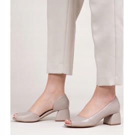 Marco Shoes Kožené sandály béžové 1505P béžový 2