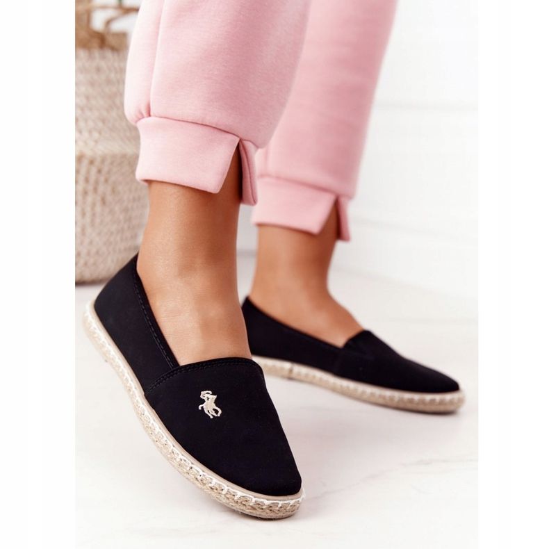 NEWS Dámské espadrilky Black Reyna černý 2