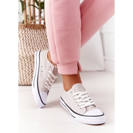 Dámské klasické tenisky šedé barvy Omerta šedá 2