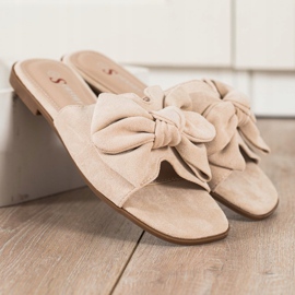 Seastar Stylové béžové pantofle béžový 1