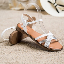 Laura Mode Neformální sandály bílý 1