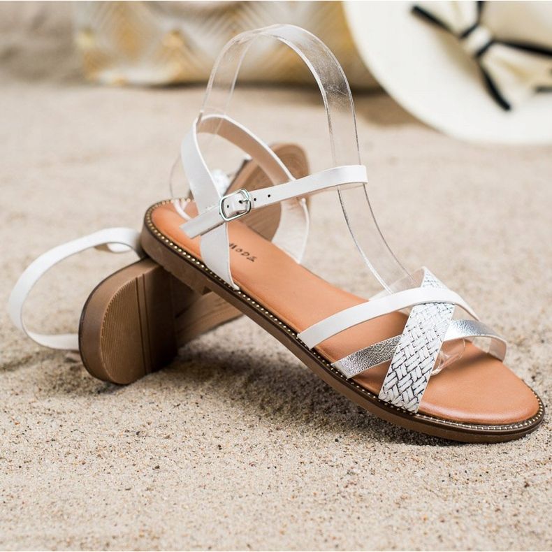 Laura Mode Neformální sandály bílý 1