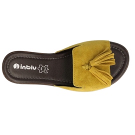 Inblu pantofle dámské boty 158D149 žluť 2