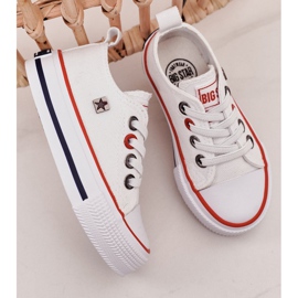 Dětské klasické nízké tenisky Big Star HH374089 bílé bílý 3