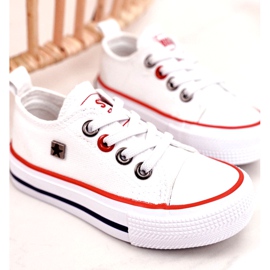 Dětské klasické nízké tenisky Big Star HH374089 bílé bílý 4