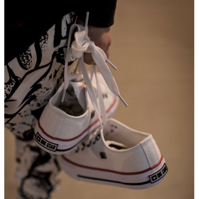 Dětské klasické nízké tenisky Big Star HH374089 bílé bílý 2