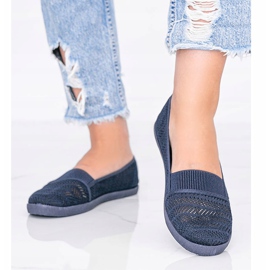 Vicky tmavě modré tenisky Slip On námořnická modrá 1