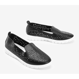 Prolamované černé tenisky Priština černá 1