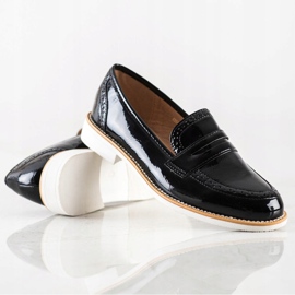 Sun Color Lakované brogues černá 1