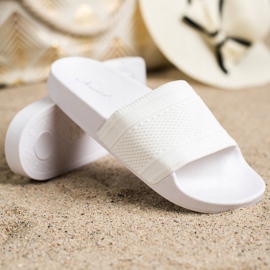 Anesia Paris Pohodlné žabky bílý 1