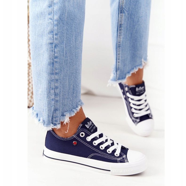 Dámské tenisky Lee Cooper LCW-21-31-0095L Navy Blue bílý námořnická modř 1