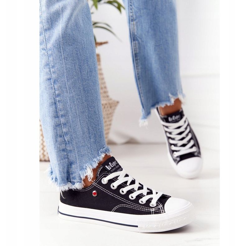 Dámské černé tenisky Lee Cooper LCW-21-31-0097L bílý černá 1