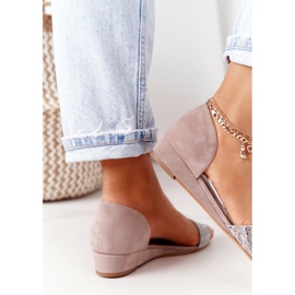 Kožené sandály Maciejka 1971-56, béžové béžový 1