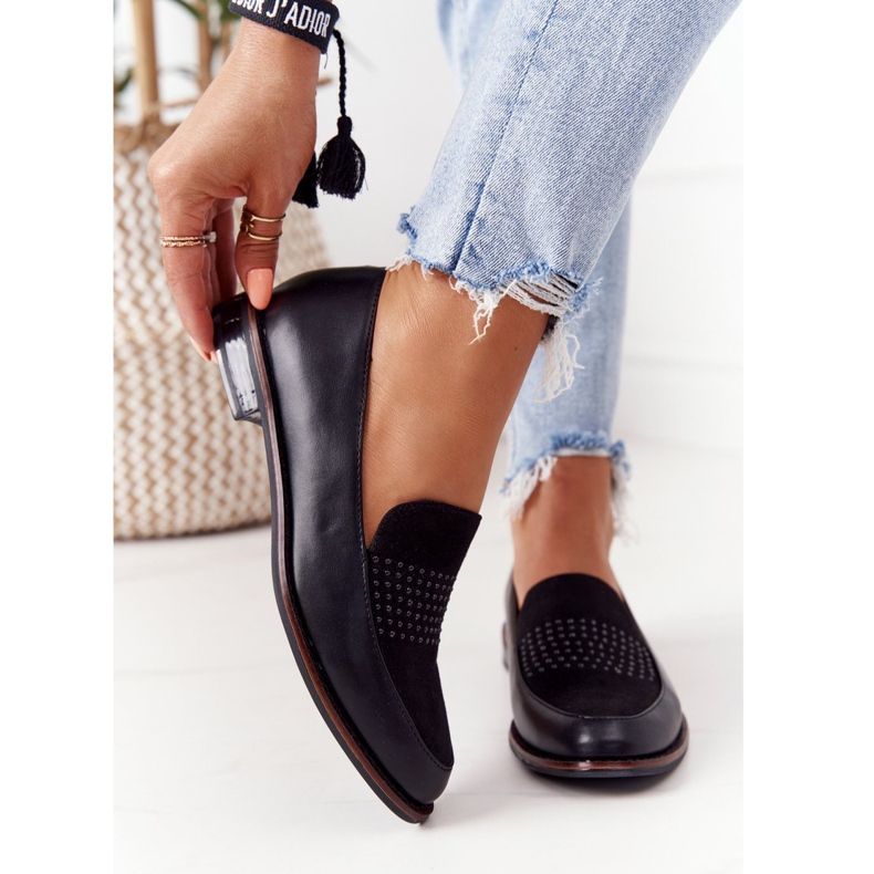 Dámské mokasíny Sergio Leone PB255 černé černá 2