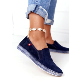 Prolamované espadrilky Big Star HH276004 Navy Blue námořnická modř 1