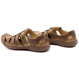 Polbut Pánské prolamované boty 237 na letní hnědé hnědý 1 Polbut Pánské prolamované boty 237 na letní hnědé hnědý 1