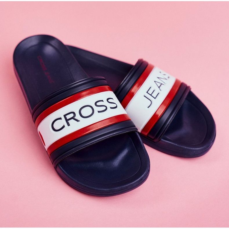 Dámské pantofle Cross Jeans Navy Blue FF2R4160C modrý 4