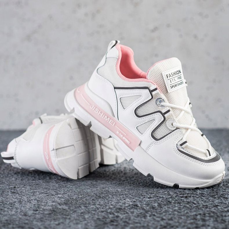 SHELOVET Bílé módní tenisky bílý 1