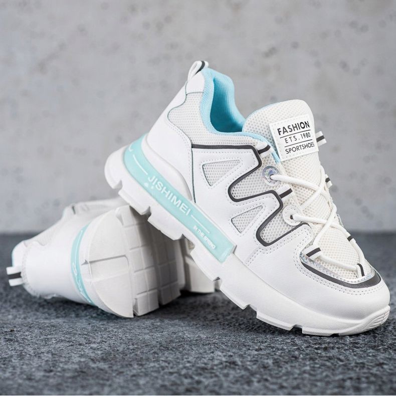 SHELOVET Bílé módní tenisky bílý 1