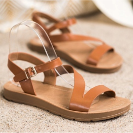 Cm Paris Neformální sandály s eko kůží hnědý 1