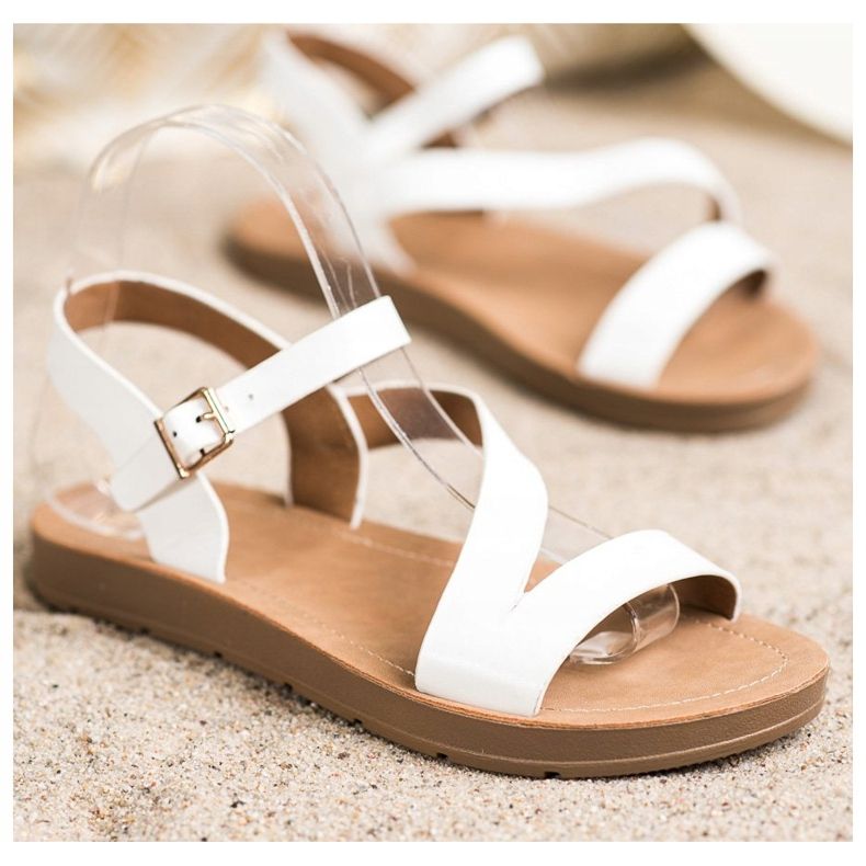 Cm Paris Neformální sandály s eko kůží bílý 1