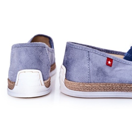 Pánské semišové espadrilky Big Star HH176004 modré modrý 1 Pánské semišové espadrilky Big Star HH176004 modré modrý 1