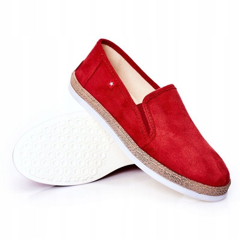 Pánské semišové espadrilky Big Star HH176007 červené 1